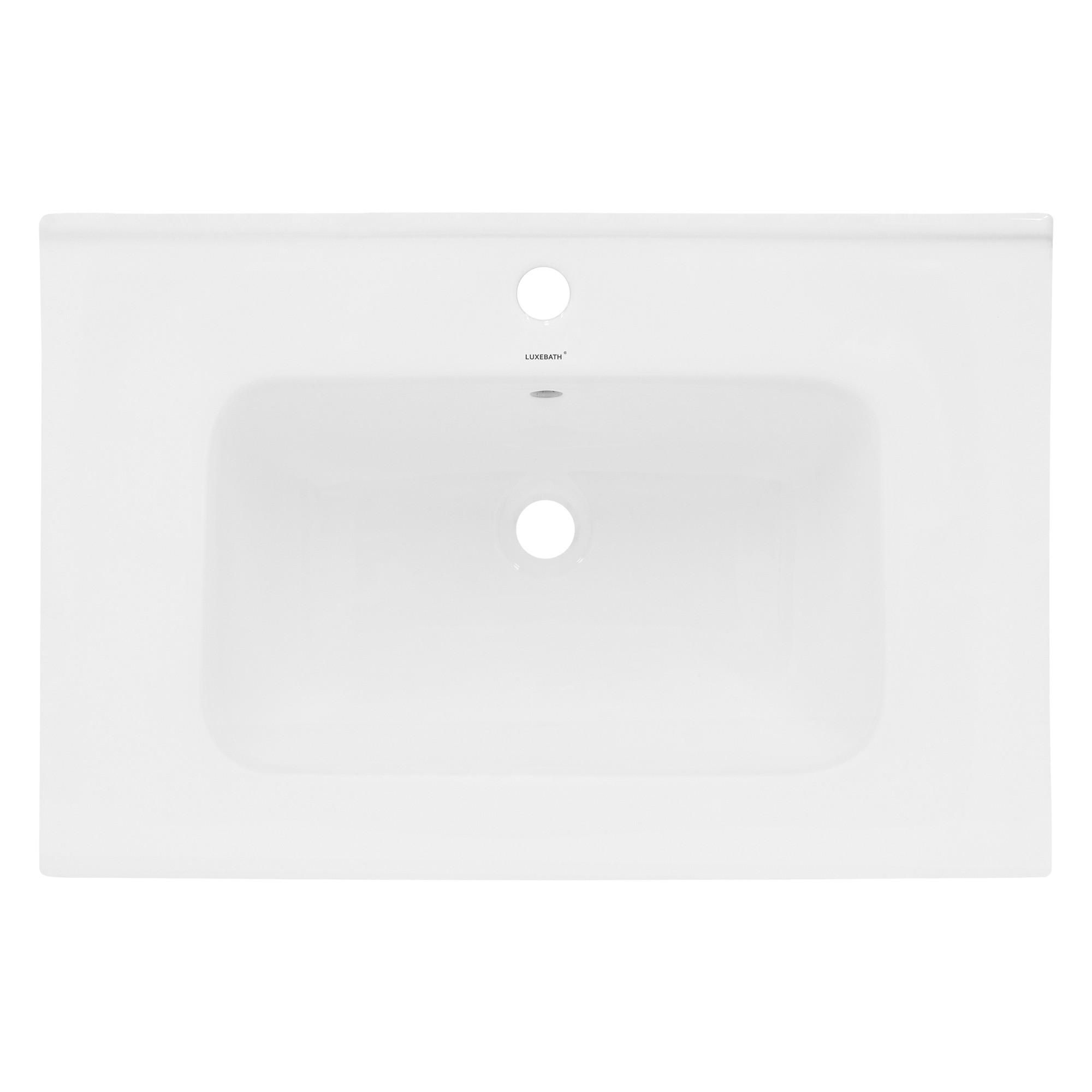 WASCHBECKEN - Weiß, Keramik (46/16.5/71cm) - ML-DESIGN