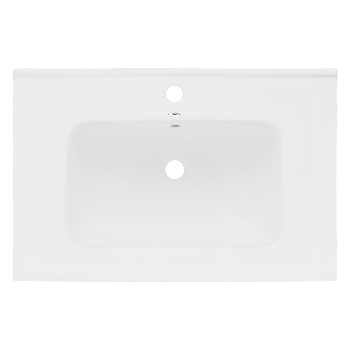 WASCHBECKEN - Weiß, Keramik (46/16.5/71cm) - ML-DESIGN