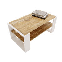COUCHTISCH Holzwerkstoff rechteckig stabil Kiefer Milford 42/54/96cm - Kiefer Milford/Weiß, Holzwerkstoff (53.8/96/42cm) - CraftPAK