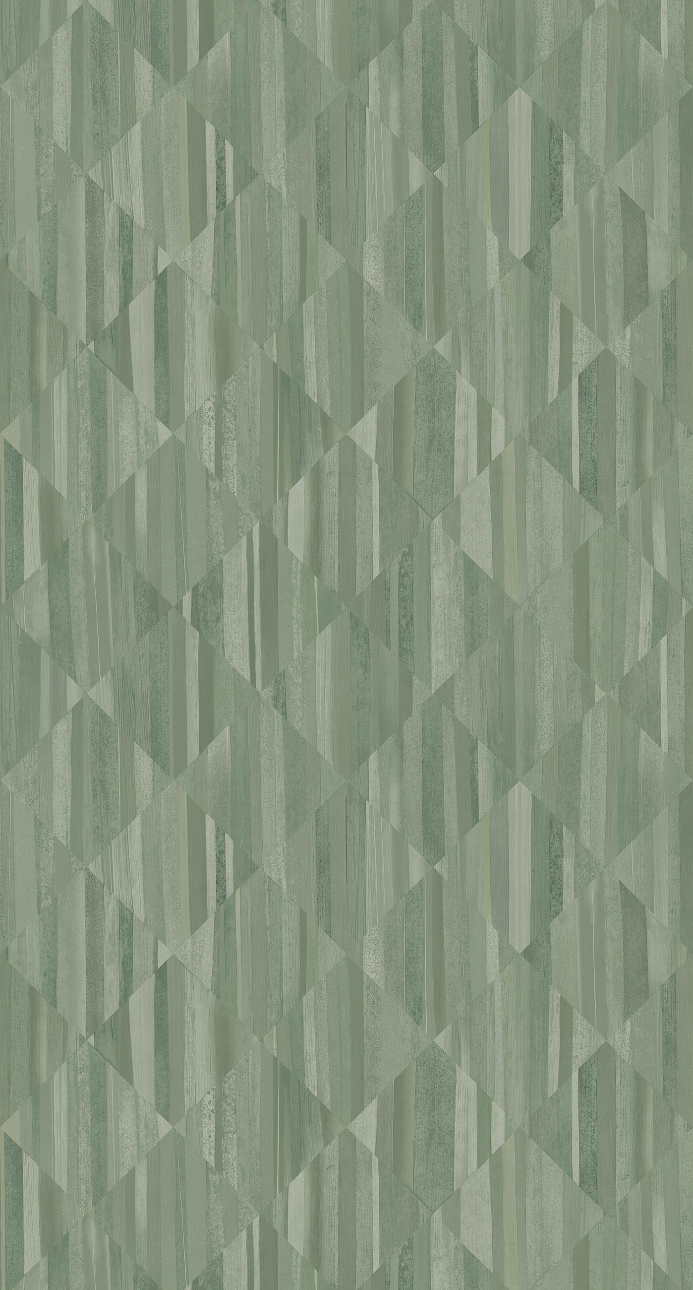 FOTOTAPETE 3D Holzoptik 150 x 279 cm - Grün, Papier (150/279cm) - Origin Wallcoverings