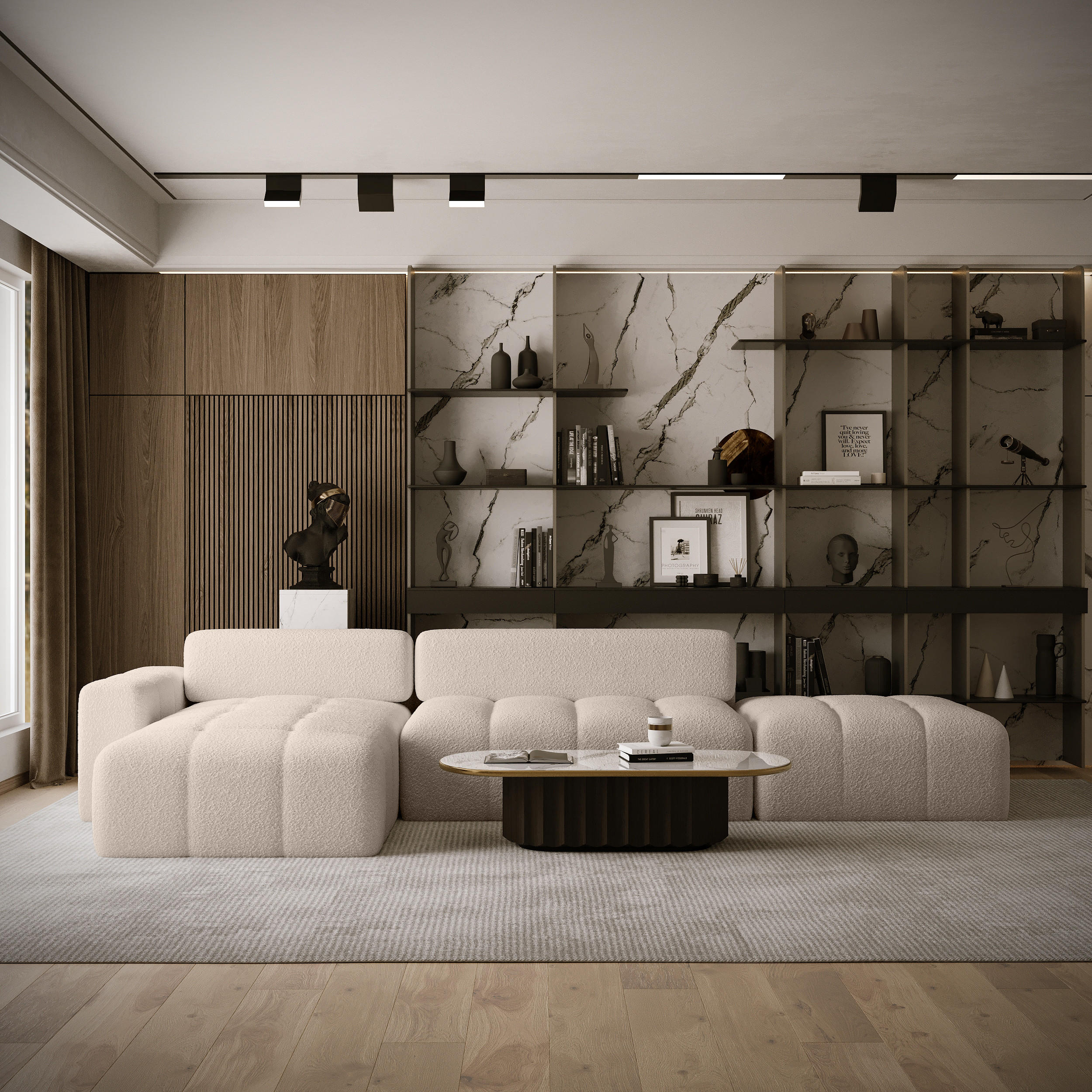 ECKSOFA RIFU LA mit Schlaffunktion, Beige - Beige, Textil (363/185cm) - Fedve