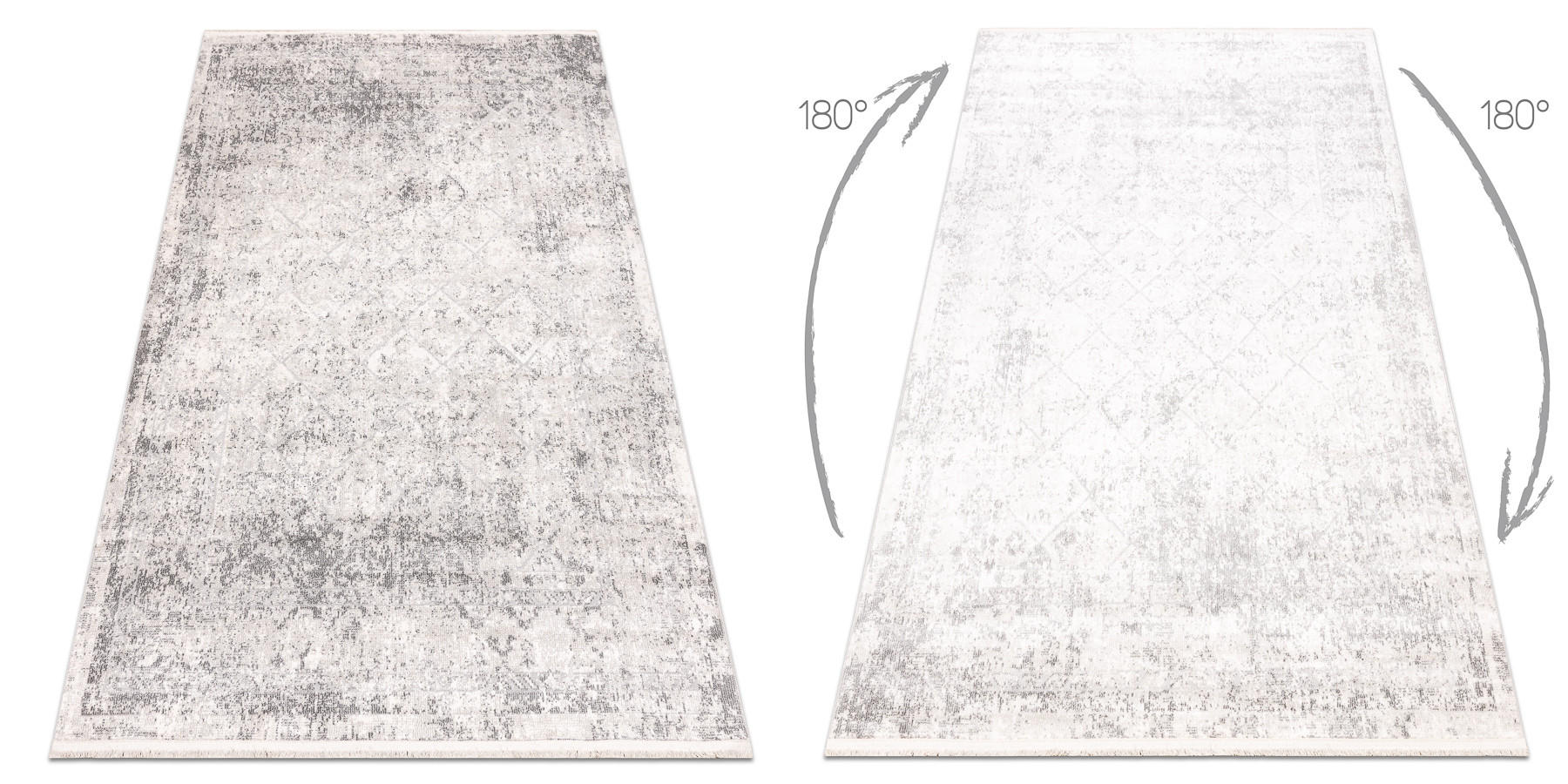 TEPPICH Distin 160/230 cm - Grau, Textil (160/230cm) - rugsX