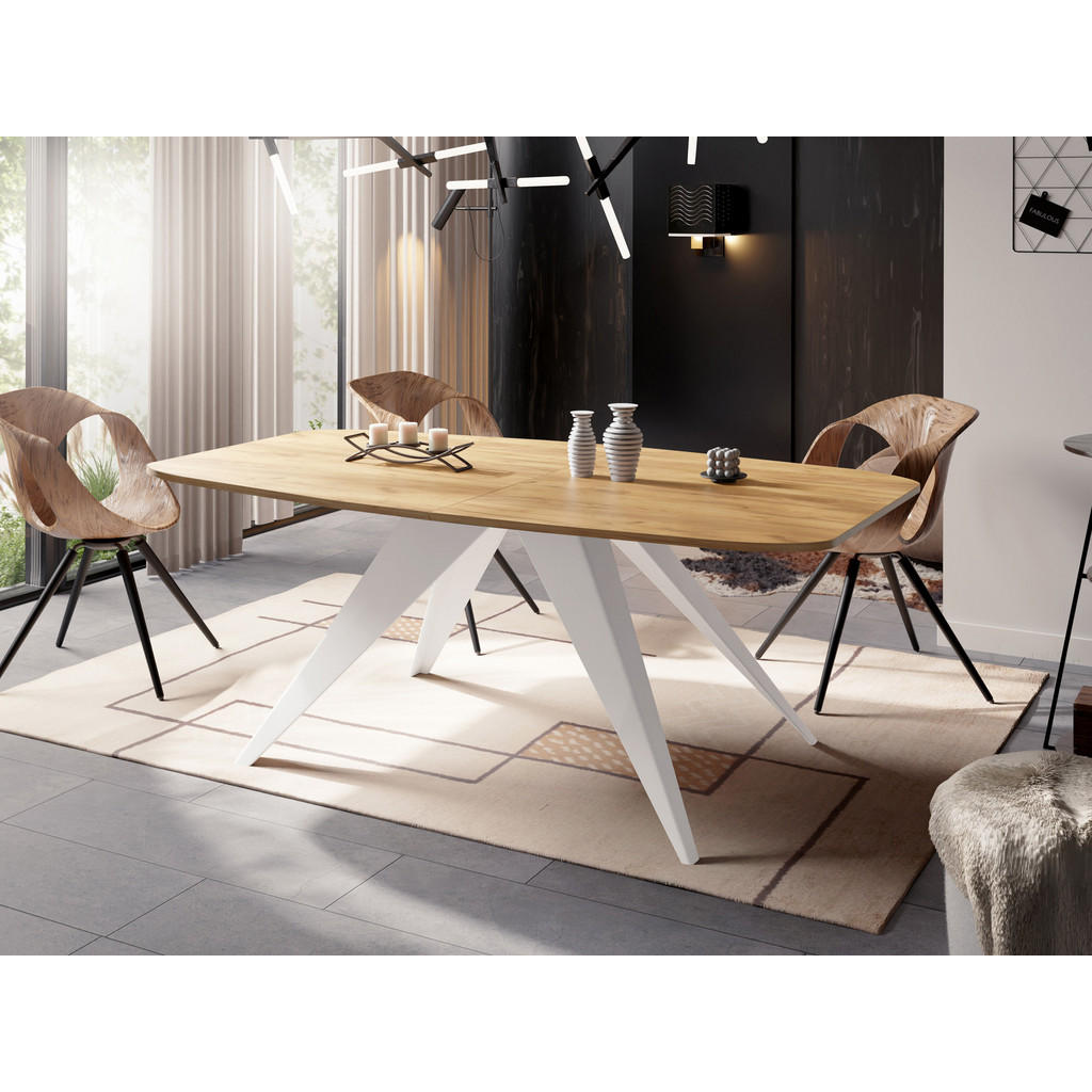 Thumbnail - WFL Group Esstisch, Eiche Wotan, Holzwerkstoff, Rechteckig,Rechteckig, 80x76x160 cm, Esszimmer, Tische, Esstische