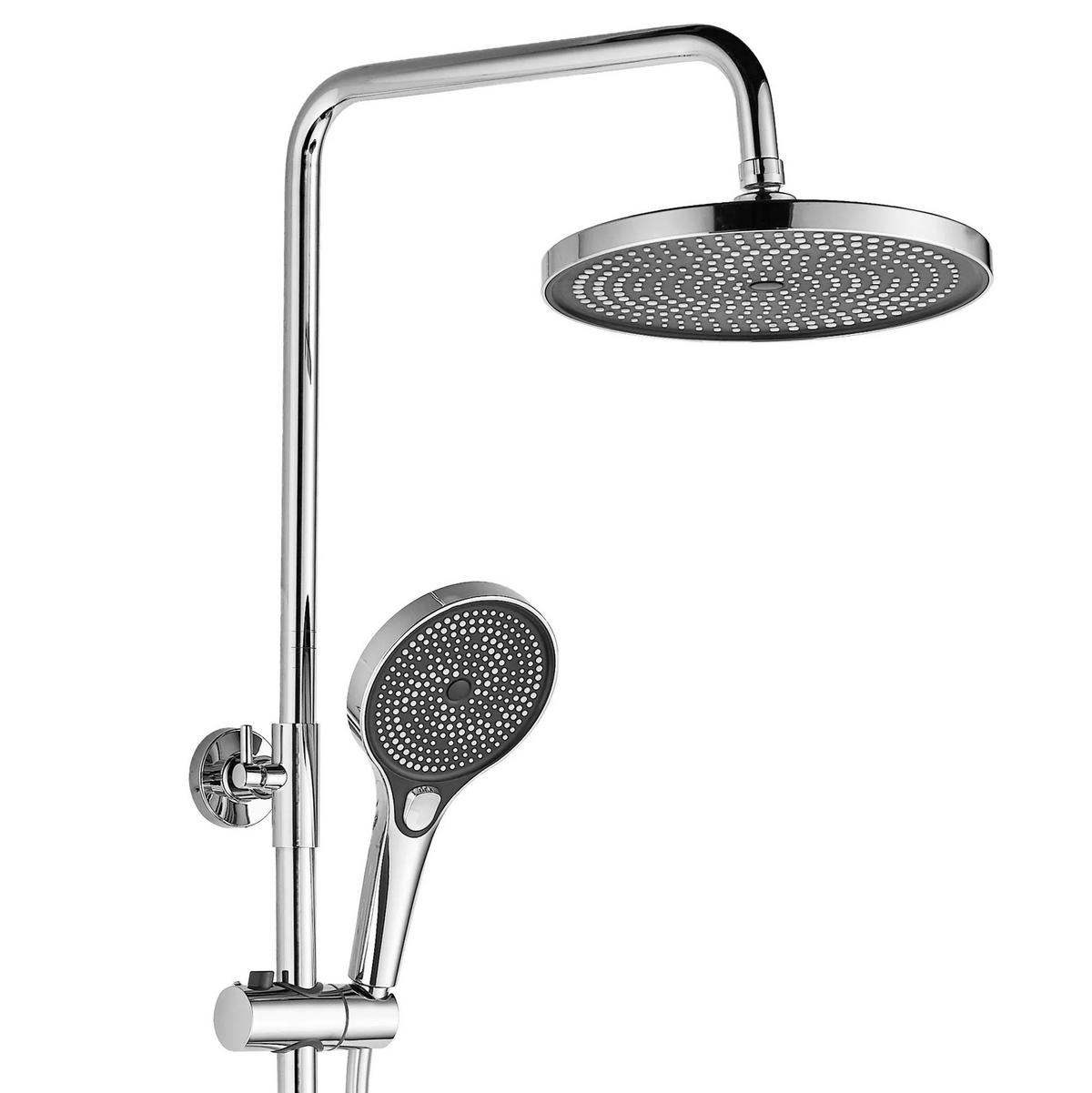 DUSCHGARNITUR Rea Rebel Chrome - Chromfarben, Metall (25/135.5/50cm) - REA