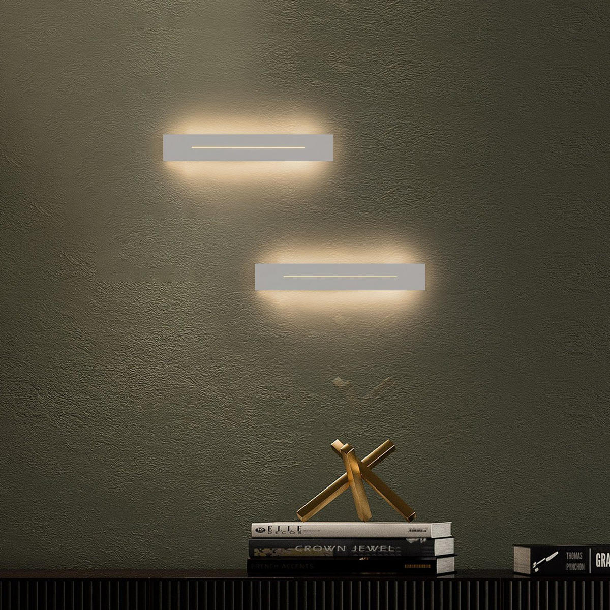LED-WANDLEUCHTE Illuminator 30/5/4 cm - Weiß, Metall (5/4/30cm) - ZMH