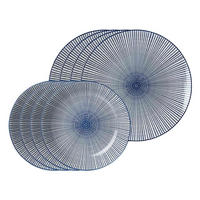 TAFELSERVICE Royal Makoto blau-weiß 8-tlg. - Blau/Weiß, Keramik (2/2/2cm) - Ritzenhoff Breker