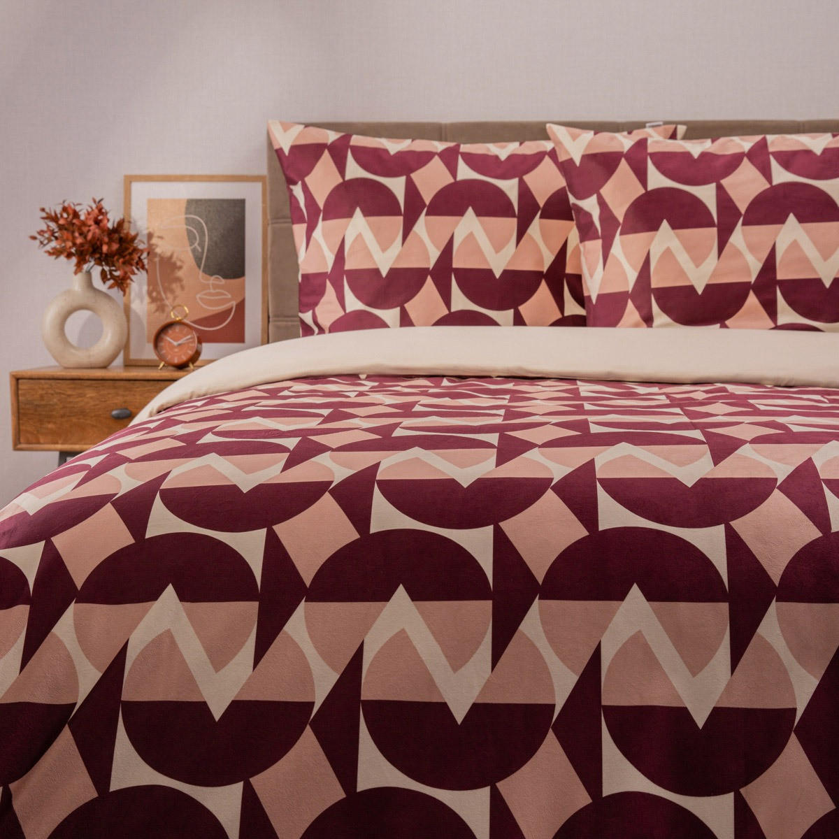 BETTWÄSCHE Cherry Chic 160/200 cm - Multicolor, Textil (160/200cm) - Homla