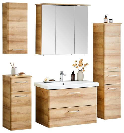 Ensemble de salle de bain imitation chêne - Xora