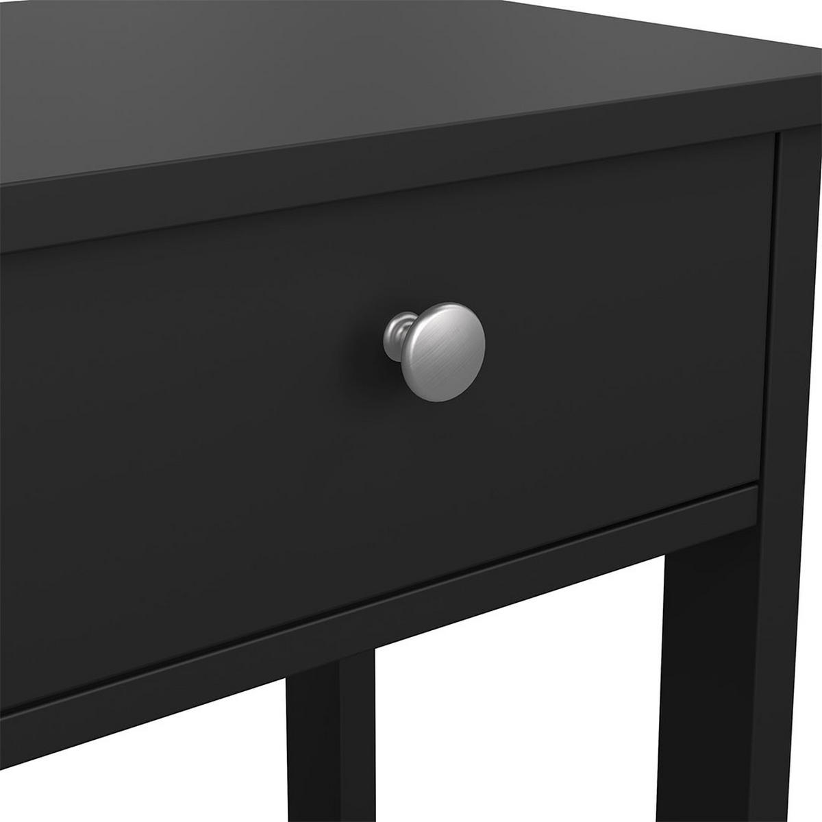 NACHTTISCH, Madrid, Schwarz, Holzwerkstoff, 40 x 35 x 71 cm - Schwarz, Holzwerkstoff (40/71/35cm) - ebuy24