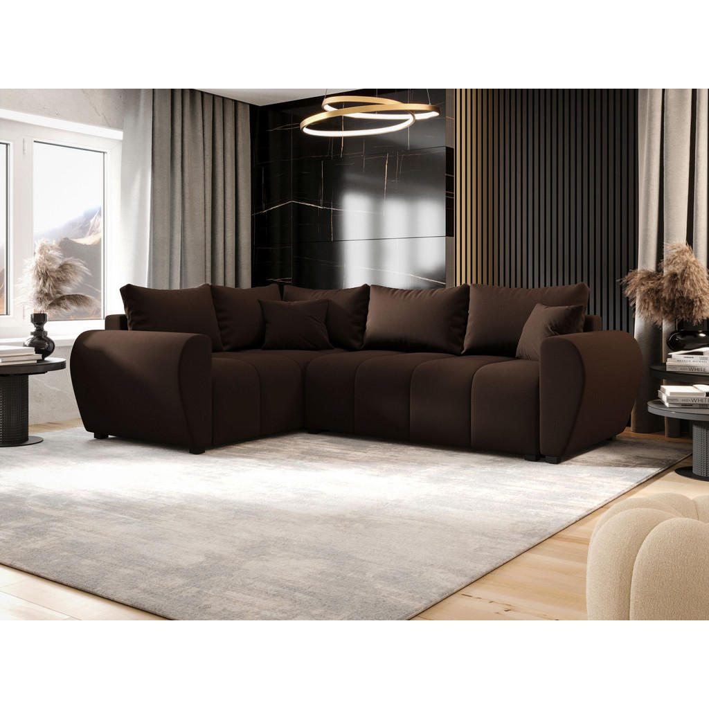 Thumbnail - Bedante Ecksofa, Braun, Textil, 4-Sitzer, 235x175 cm, Wohnzimmer, Sofas & Couches, Wohnlandschaften, Ecksofas