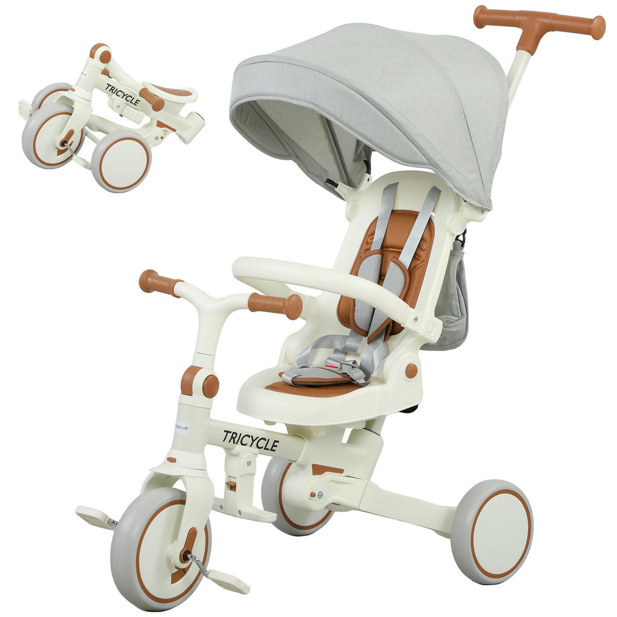 DREIRAD DE-18951 Creme - Creme, Metall (96.5/49/101cm) - ComfortXL