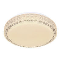 LED DECKENLEUCHTE Metall Kristallklar - Klar, Metall (30/30/8cm) - Globo Lighting