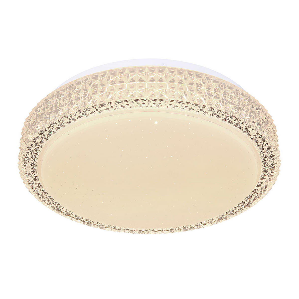 LED DECKENLEUCHTE Metall Kristallklar - Klar, Metall (30/30/8cm) - Globo Lighting