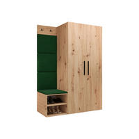 GARDEROBEN-SET Medi IV - Schwarz/Eiche Artisan, Holzwerkstoff/Kunststoff (80/191/50cm) - MIRJAN24