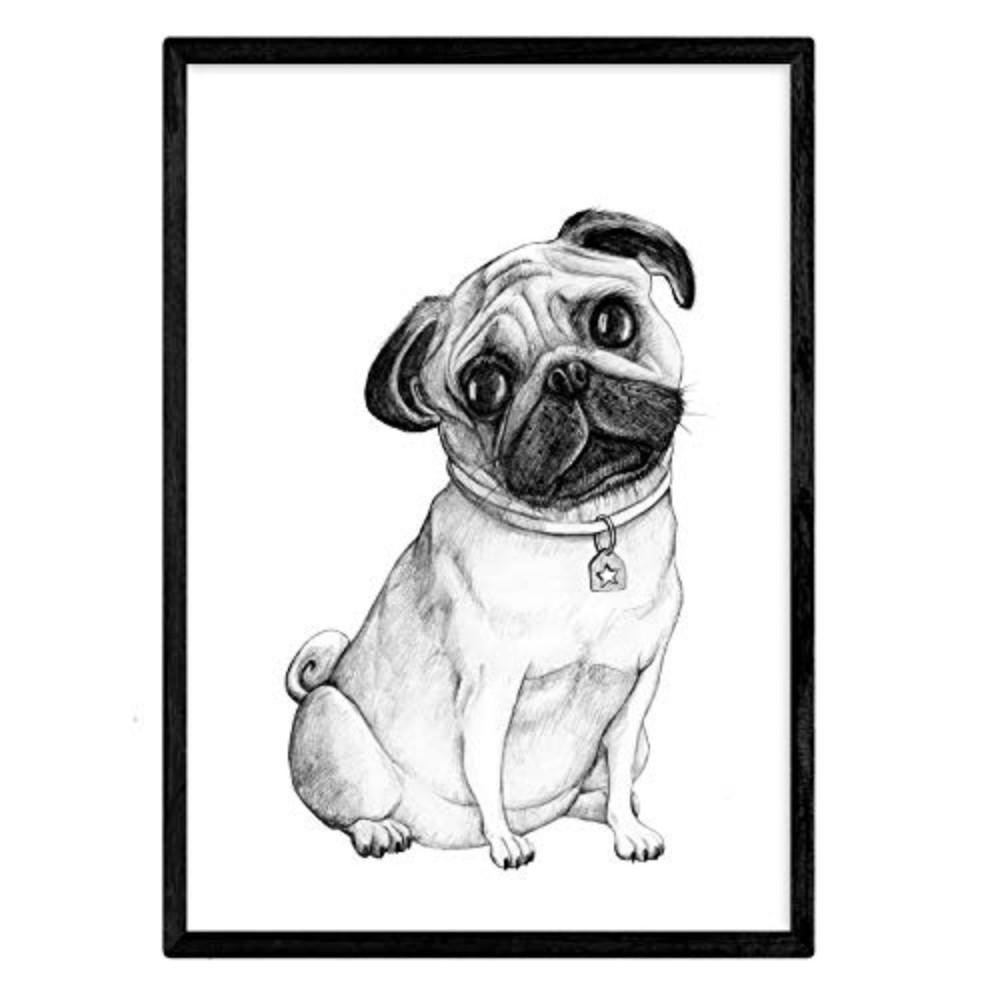 Nacnic Poster Schwarz 29.7x5x42 cm