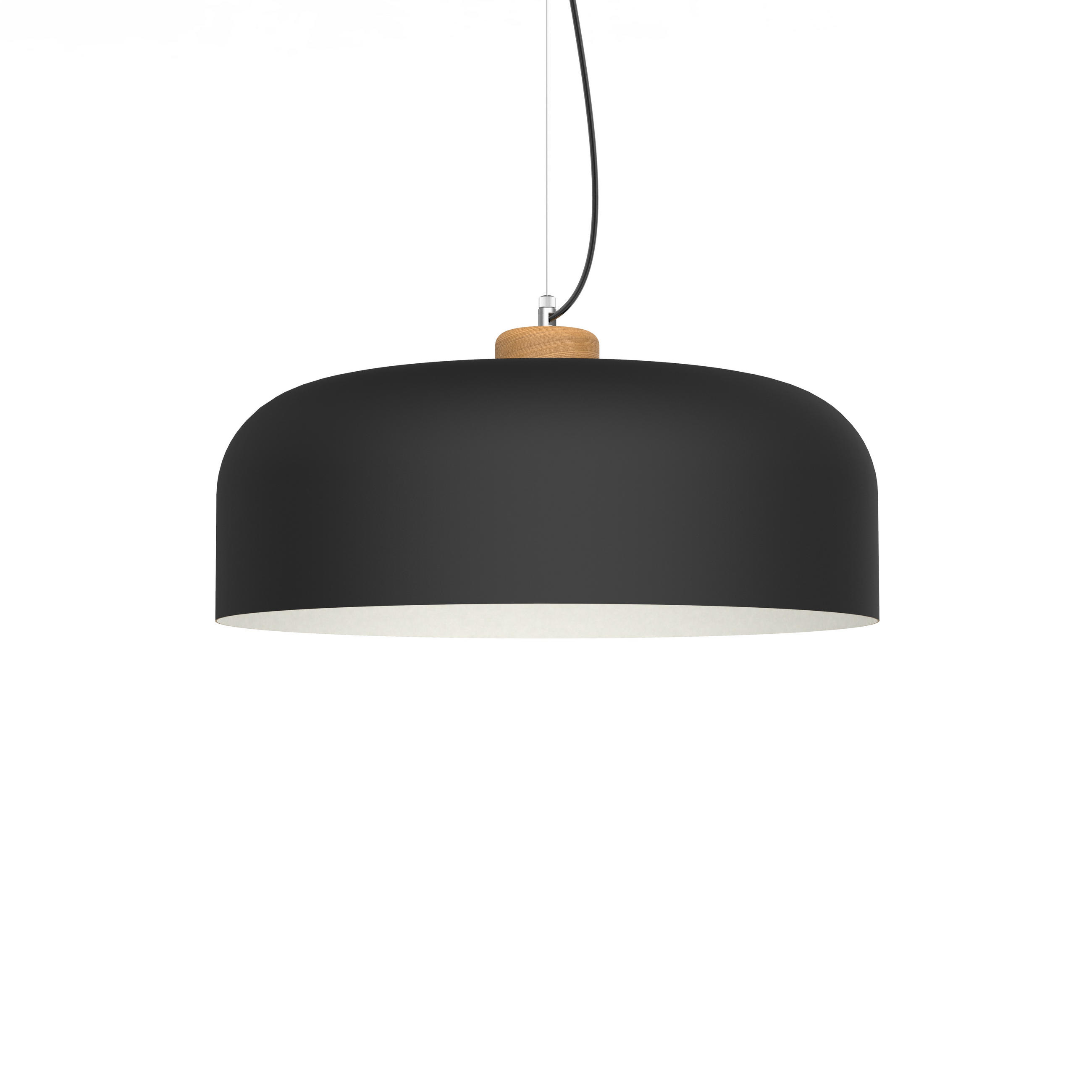 Lumicom Hängeleuchte Schwarz 50x17x50 cm