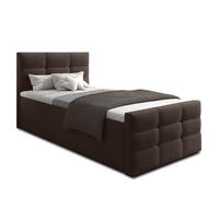 BOXBETT ARGENTARO 180x200 cm mit Bettkasten und Matratze - Braun - Schwarz/Braun, Holz/Holzwerkstoff (180/200cm) - AX Living