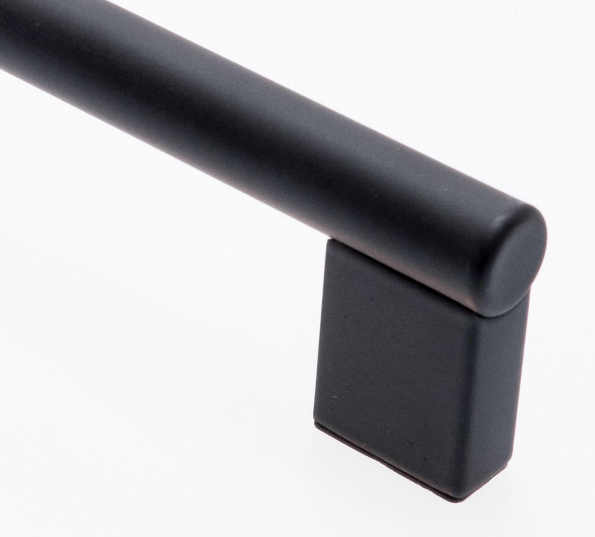 MÖBELGRIFF BA 160mm, Küchengriff schwarz matt, Griffstange Ø 12mm - Schwarz, Metall (1.2/3.4/18.2cm)