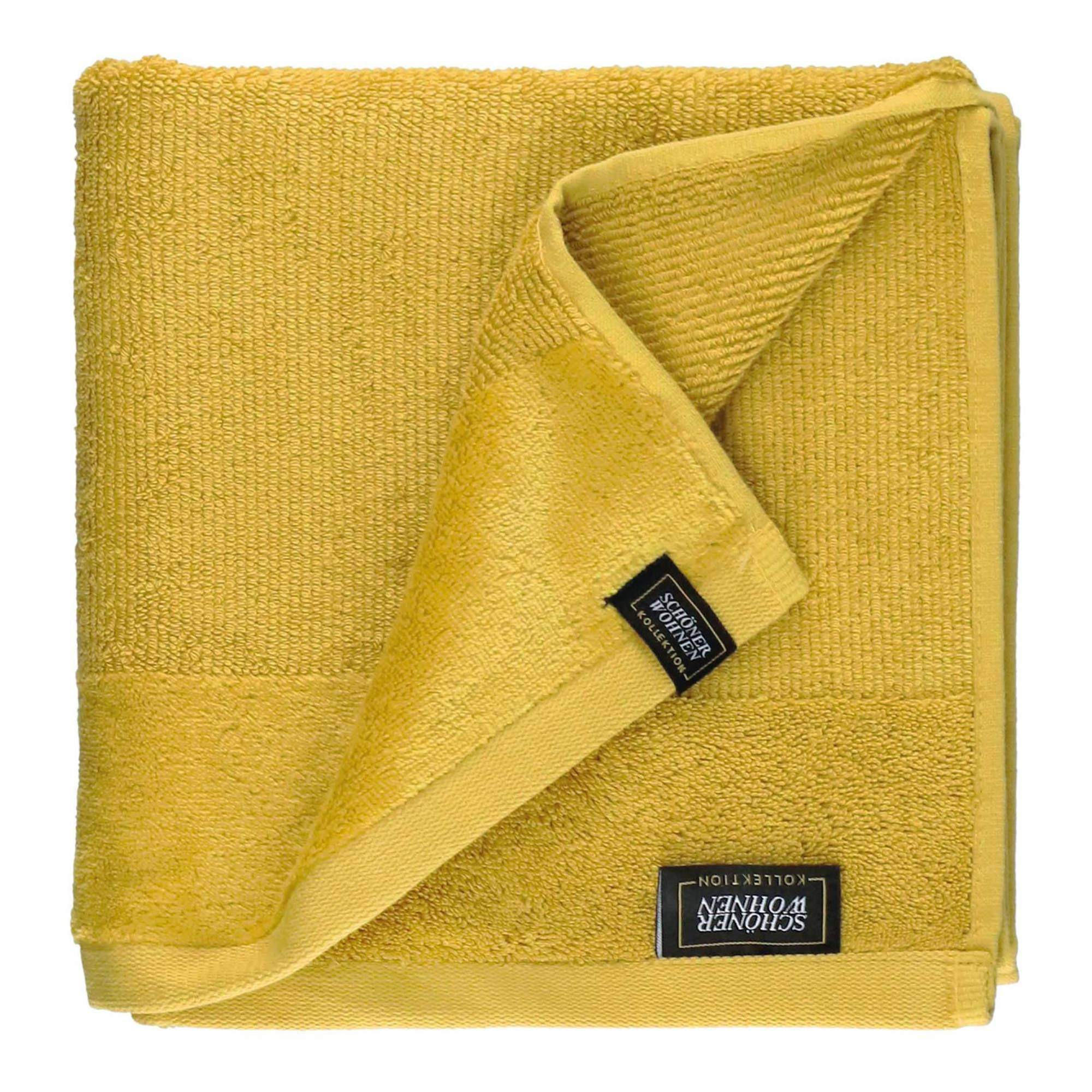 HANDTUCH SENSE - Gelb, Textil (50/100cm) - Schöner Wohnen