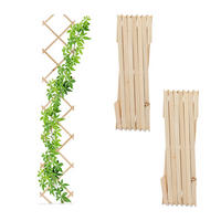 3XRANKGITTER - Hellbraun, Holz (30/180/1cm) - Relaxdays