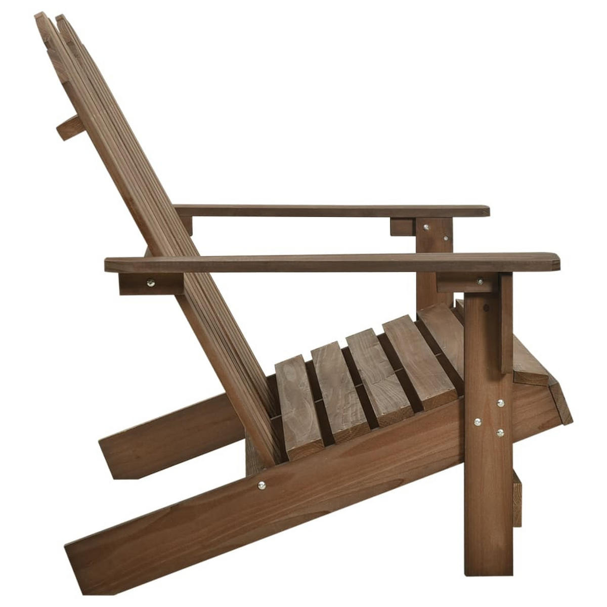 ADIRONDACK-GARTENBANK 2-Sitzer Massivholz Tanne Braun - Braun, Holz (100/89.5/85.5cm) - furnicato