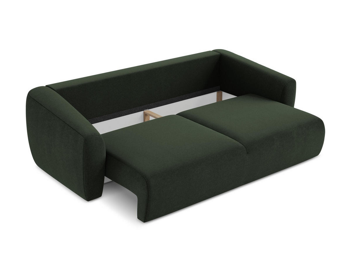 4-SITZER-SOFA Chenille Stoff Beige - Beige/Schwarz, Holzwerkstoff/Kunststoff (244/70/102cm) - LaMiaSofa