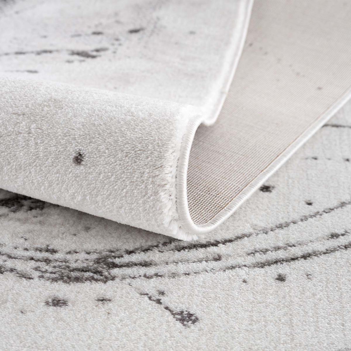 KURZFLOR-TEPPICH Chic 199 Grau/ Golden 80x300 cm - Grau, Textil (80/300cm) - carpet city