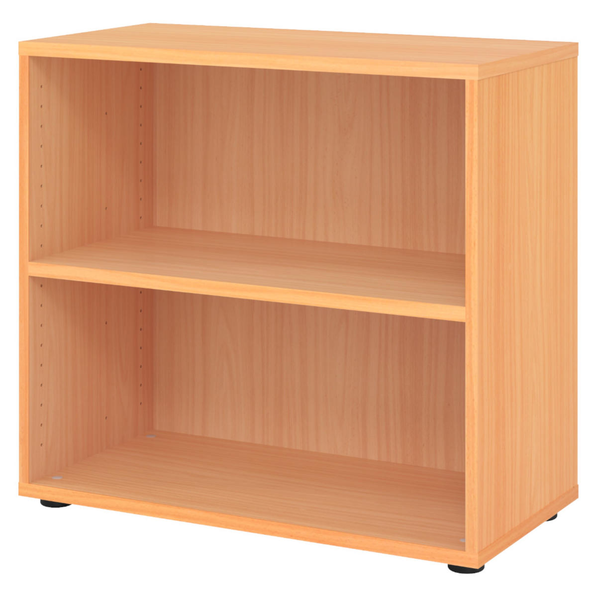 REGAL - 2 Ordnerhöhen 40/80/74,8 cm in Buchefarben - Buchefarben, Holzwerkstoff (80/74.8/40cm) - bümö