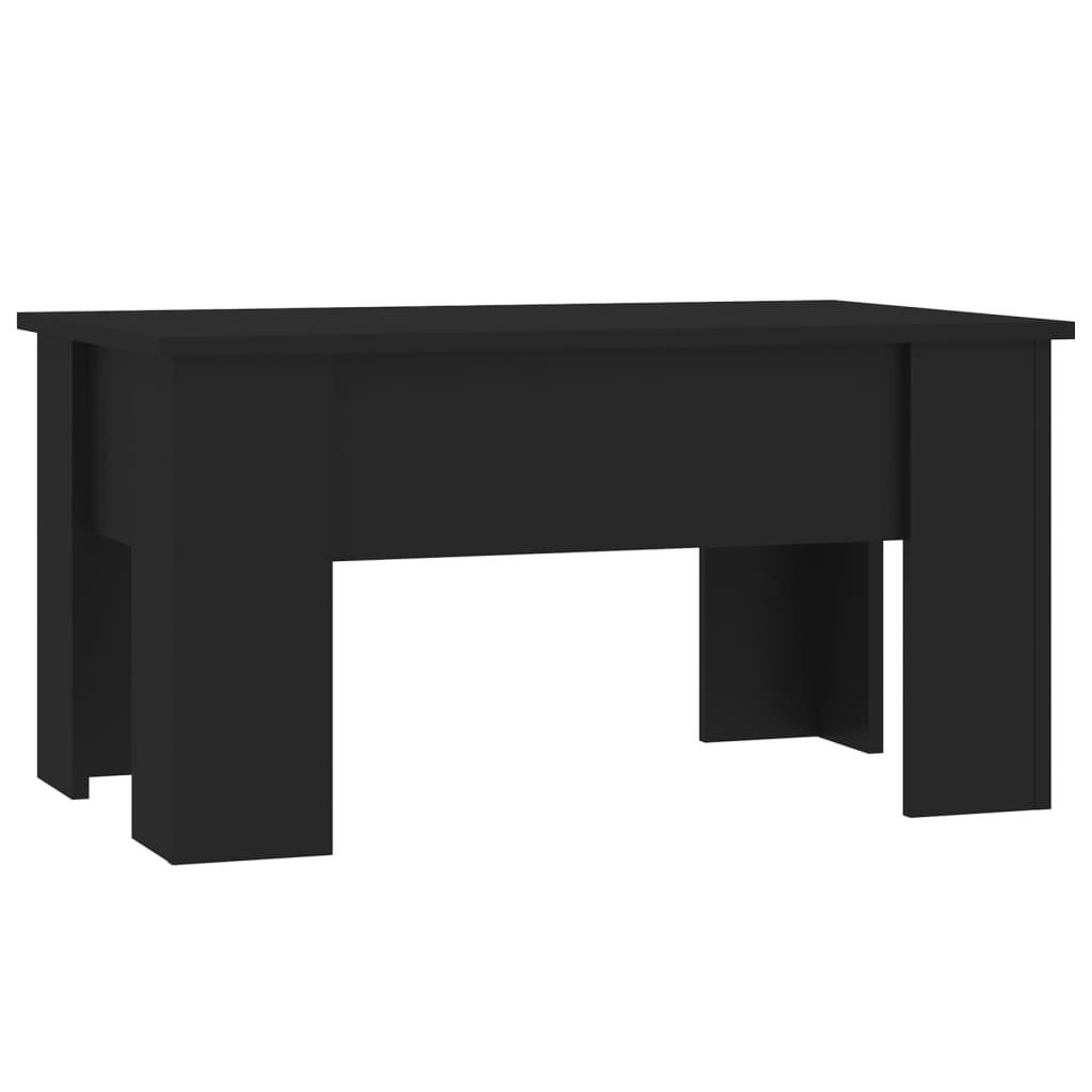 COUCHTISCH Schwarz 79x49x41 cm Holzwerkstoff - Schwarz, Holzwerkstoff (79/49/41cm) - furnicato