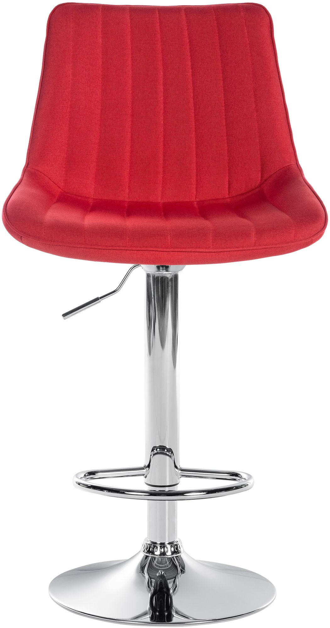 BARHOCKER 2er Set Stoff rot - Rot, Textil/Metall (49.5/91/50cm) - CLP