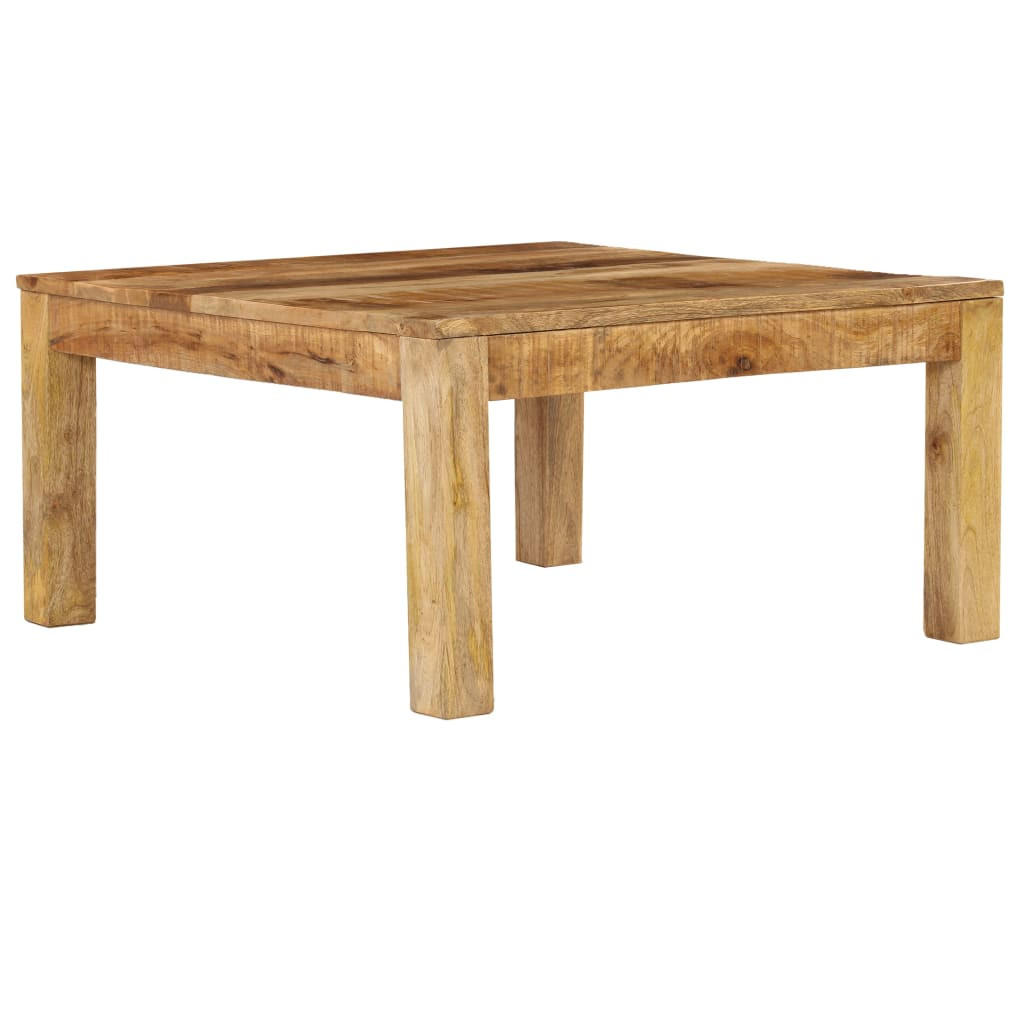 COUCHTISCH 80x80x40 cm Massivholz Mango - Braun, Holzwerkstoff (80/80/40cm) - furnicato