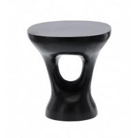 COUCHTISCH Emily Metall 43 cm / 40 cm Schwarz - Schwarz, Metall (40/43/46cm)