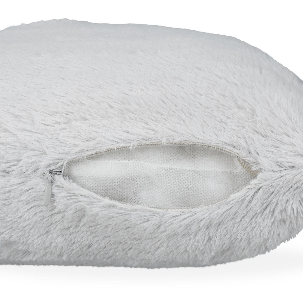 KISSEN Set - Grau, Textil/Metall (40/12cm) - Relaxdays