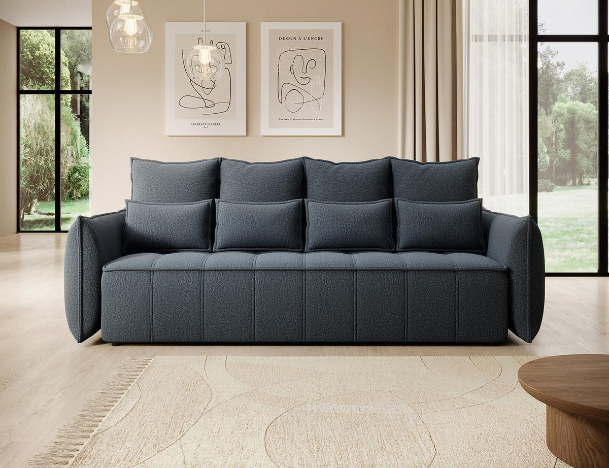 SCHLAFSOFA WELSH - Anthrazit (ENJOY 40) - Anthrazit, Holzwerkstoff (242/94/106cm) - Möblo