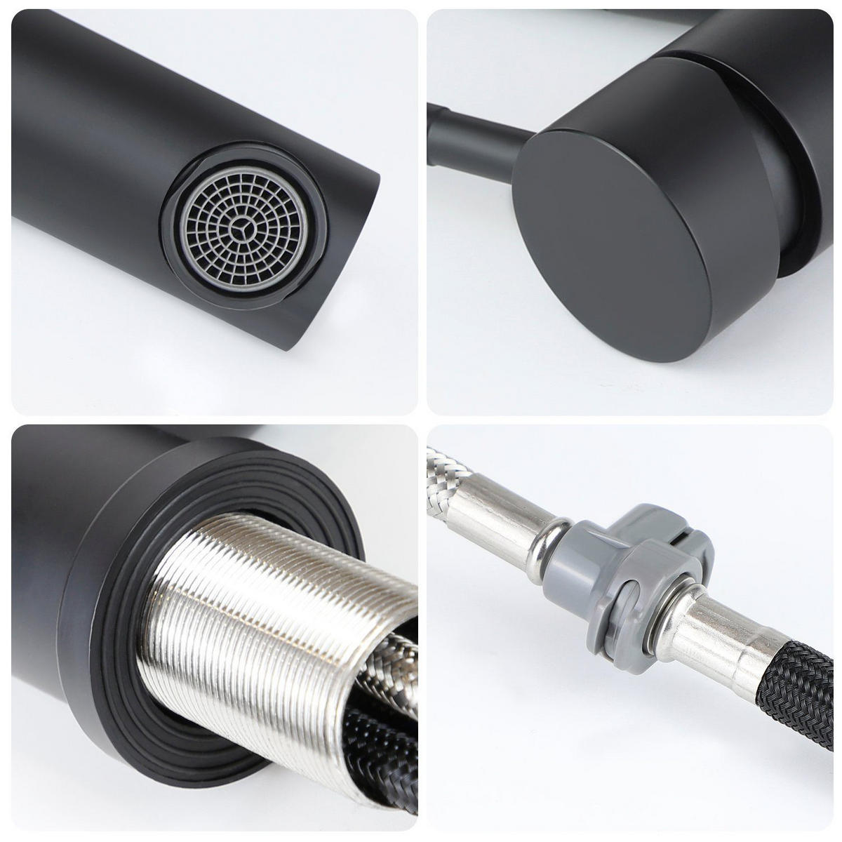 WASCHTISCHARMATUR ZYCT 5/12.5/20 cm - Schwarz, Metall (12.5/20.5/5cm) - ZMH