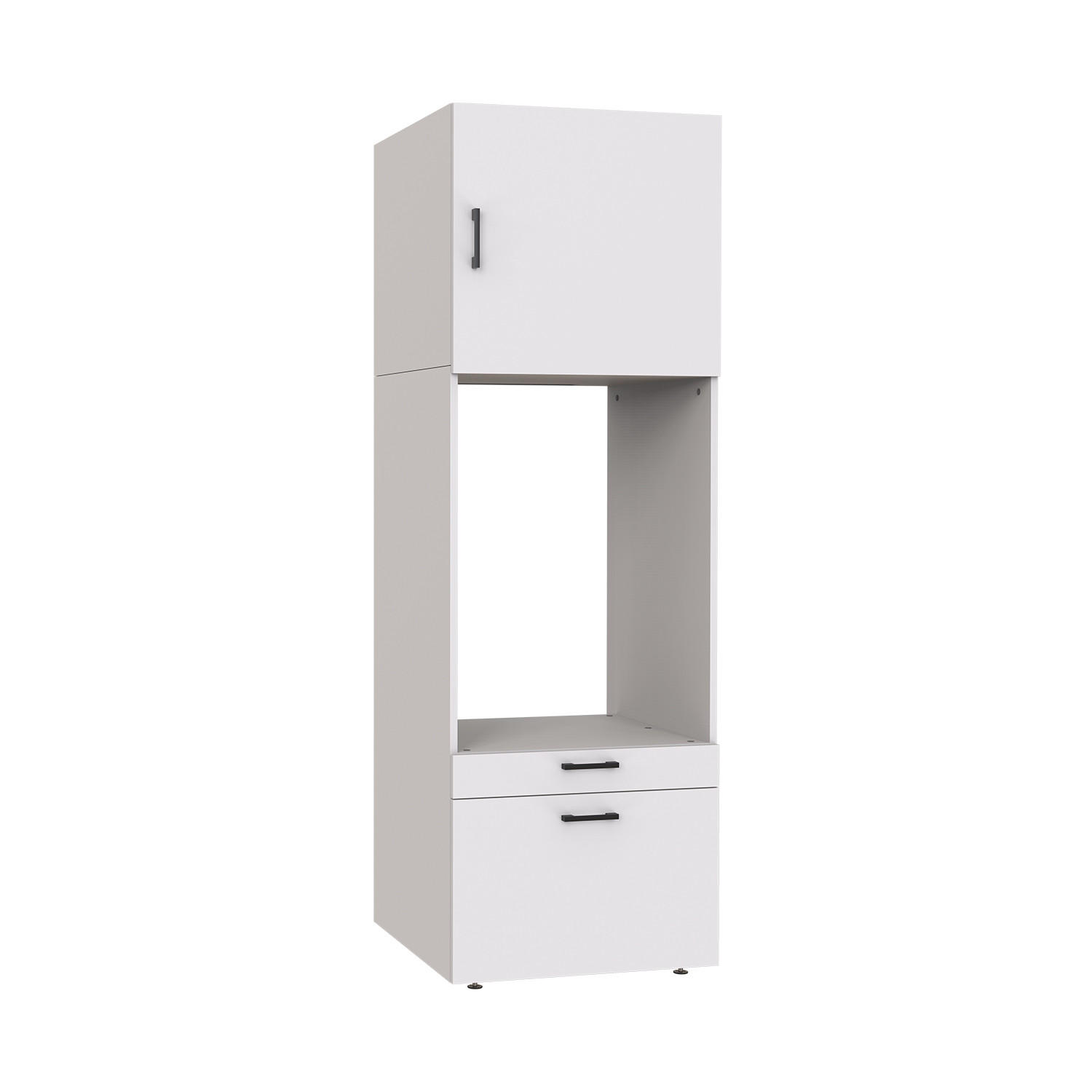 WASCHMASCHINENSCHRANK Serie 2 67cm Breit, 205cm Hoch - Weiß, Holzwerkstoff (67/205/67cm)