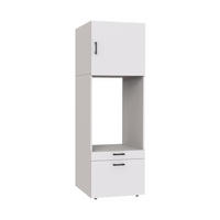 WASCHMASCHINENSCHRANK Serie 2 67cm Breit, 205cm Hoch - Weiß, Holzwerkstoff (67/205/67cm)