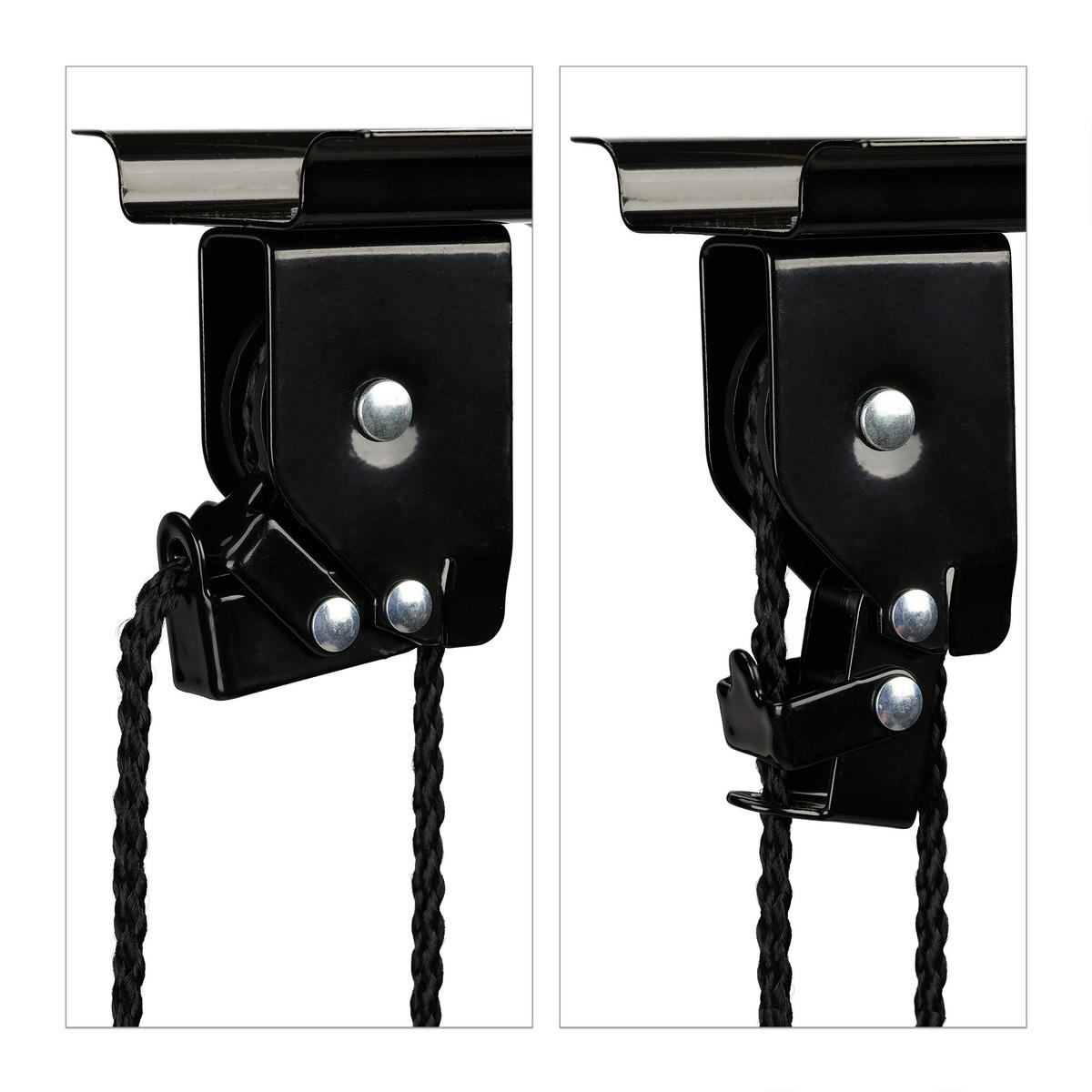 FAHRRADLIFT - Schwarz, Kunststoff/Metall (25/7.5/9cm) - Relaxdays