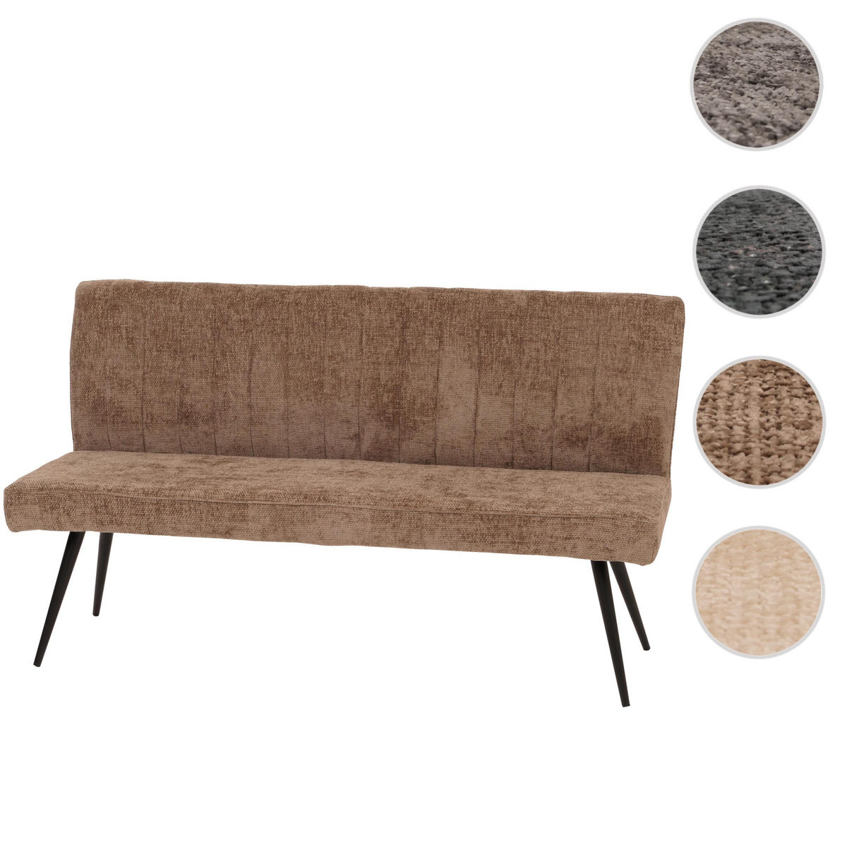 SITZBANK Braun - Braun, Textil (160/90/60cm) - MCW