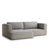 ECKSOFA MIT SCHLAFFUNKTION Velto Grau Beige Webstoff - Greige/Schwarz, Holz/Holzwerkstoff (152/250cm) - Maison de Reve