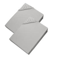 SPANNBETTLAKEN SPANNBETTTUCH PREMIUM 2er Set - Grau, Textil (100/200cm) - Esprit