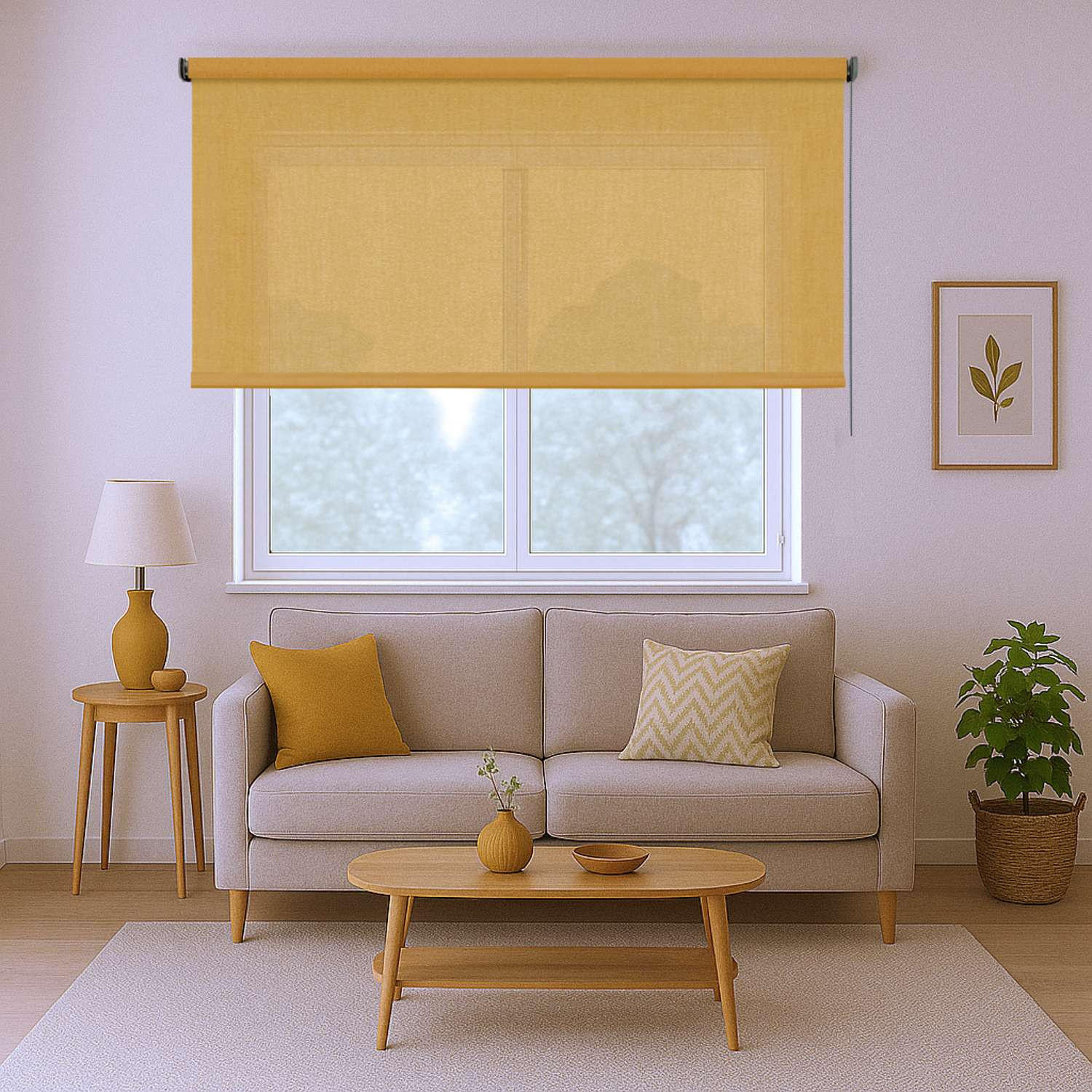 ROLLO | Deco Gelb, 160 cm x 250 cm - Gelb, Kunststoff (160/250cm) - STORESDECO
