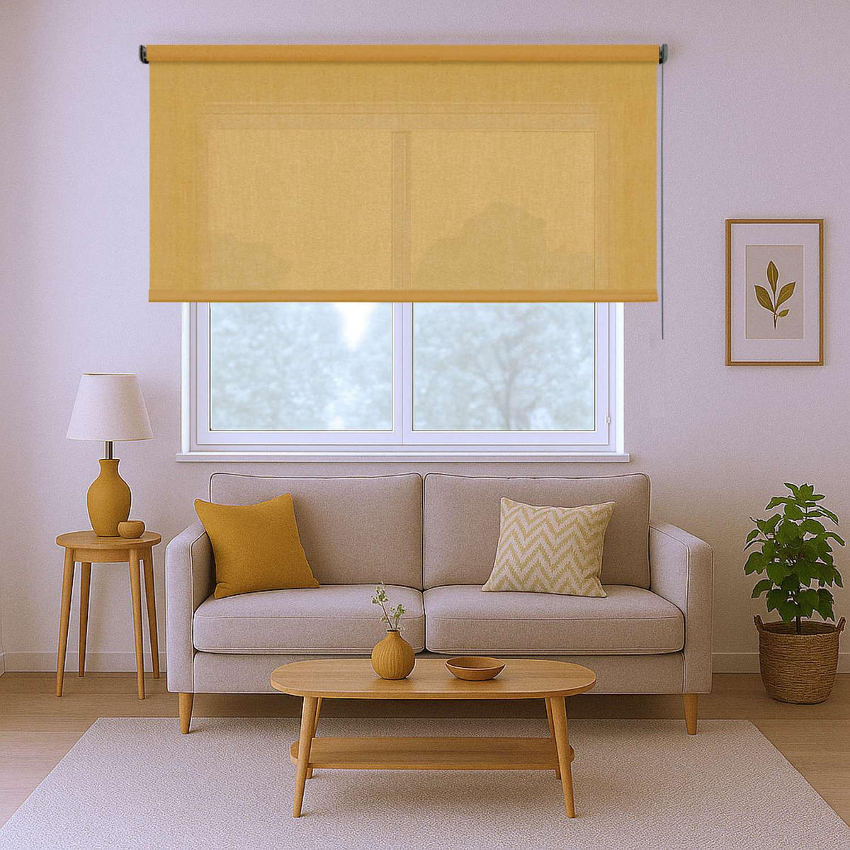 ROLLO | Deco Gelb, 120 cm x 250 cm - Gelb, Kunststoff (120/250cm) - STORESDECO