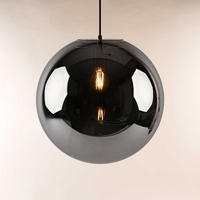 GALERIELAMPE Orb 5m Abhängung Gold/Rauch Ø 40cm - Goldfarben, Glas (40/40/40cm) - s.luce