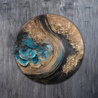 GEMÄLDE Der Schimmer der Ewigkeit auf Keilrahmen 70 cm - Multicolor, Holz (70/70cm) - YS-art gallery