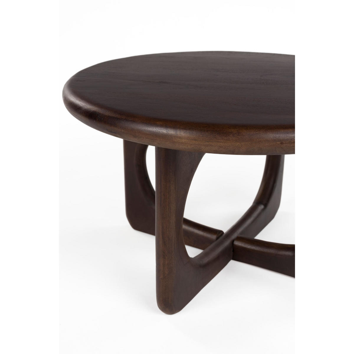 COUCHTISCH Jani Rund 60 cm Dunkelbraun - Braun, Holz (60/60/35cm) - Housecraft Living