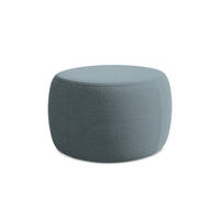 POUF Bouclé Stoff Blau - Blau/Blaugrau, Kunststoff/Textil (76/44/67cm) - Makamii