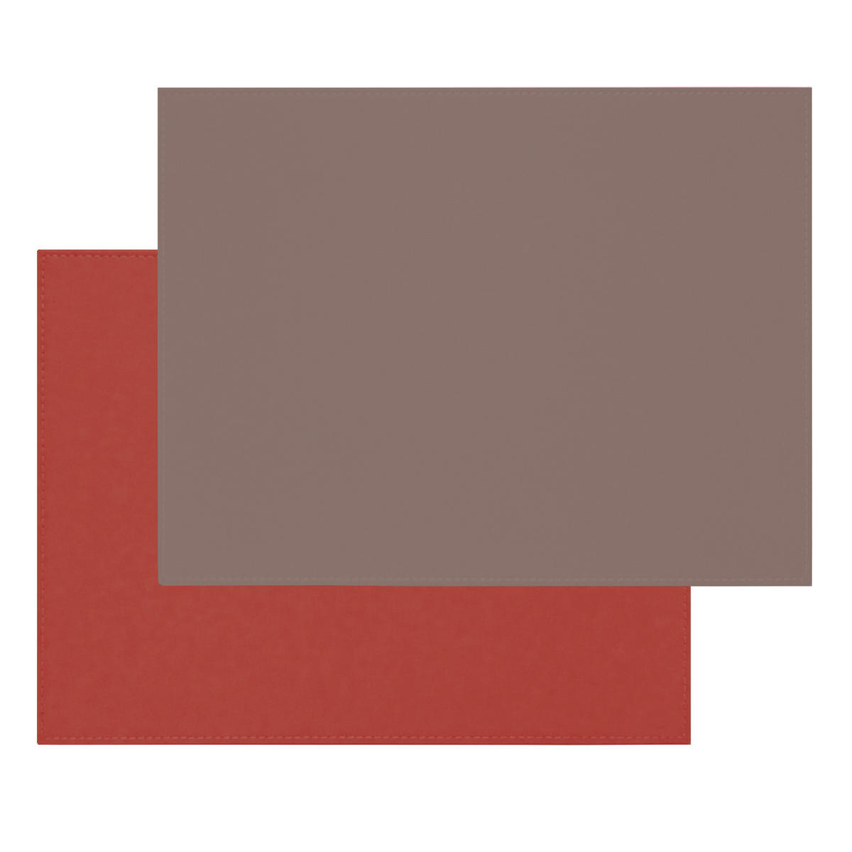 PLATZSET 40 x 30 cm burgund / anthrazit - Bordeaux, Textil (40/30/0.5cm) - Freeform