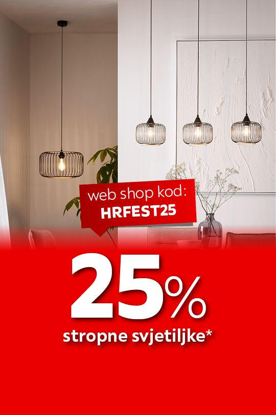 25% stropne svjetiljke* web shop kod: HRFEST25