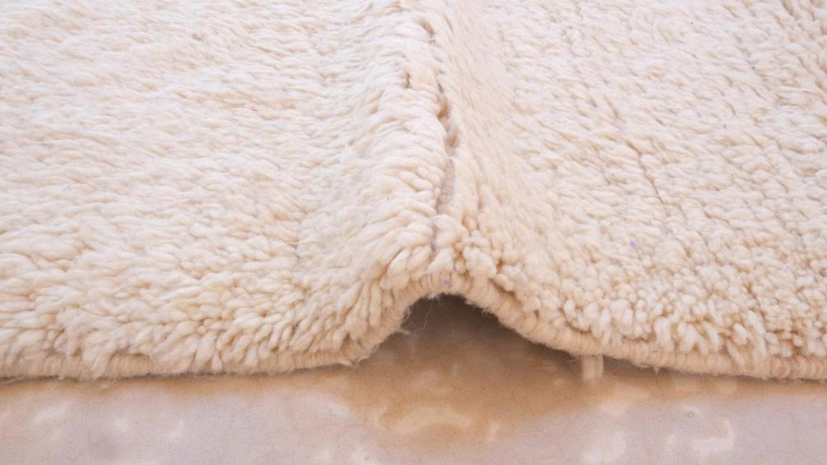 BERBERTEPPICH aus reiner Wolle 121x 249 cm - Beige, Naturmaterialien (121/249cm) - AFK Living